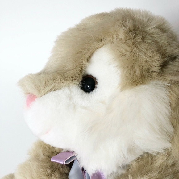 1988 Vintage Chrisha Playful Plush Easter Bunny Rabbit Big Ears 13" Super Clean! - Picture 4 of 8